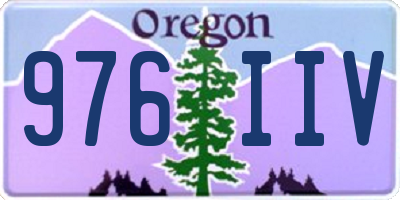 OR license plate 976IIV