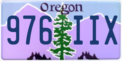 OR license plate 976IIX