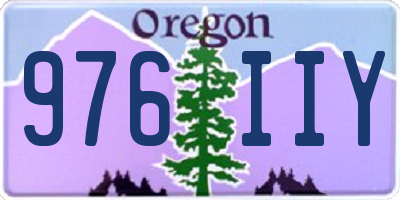 OR license plate 976IIY