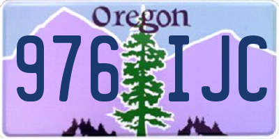 OR license plate 976IJC