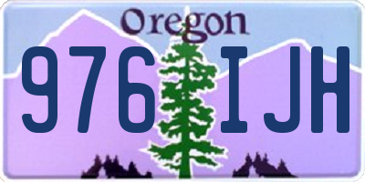 OR license plate 976IJH