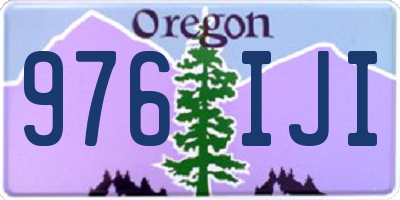 OR license plate 976IJI