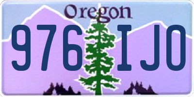 OR license plate 976IJO