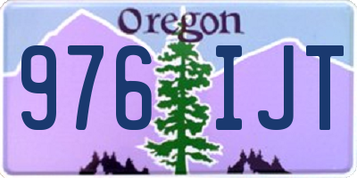 OR license plate 976IJT