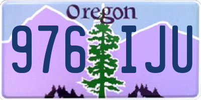 OR license plate 976IJU