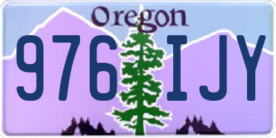 OR license plate 976IJY