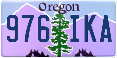 OR license plate 976IKA