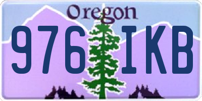 OR license plate 976IKB