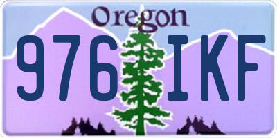 OR license plate 976IKF