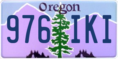OR license plate 976IKI