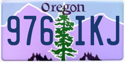 OR license plate 976IKJ