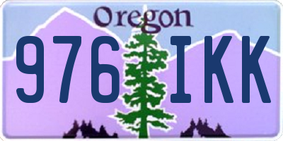 OR license plate 976IKK