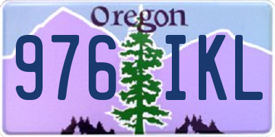 OR license plate 976IKL