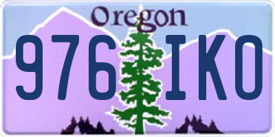 OR license plate 976IKO