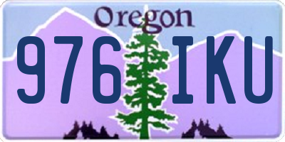 OR license plate 976IKU