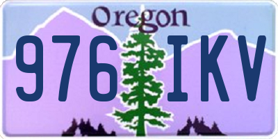 OR license plate 976IKV