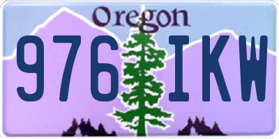 OR license plate 976IKW