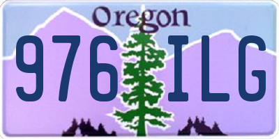OR license plate 976ILG