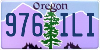 OR license plate 976ILI