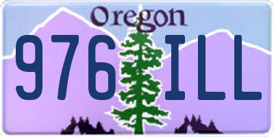 OR license plate 976ILL