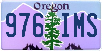OR license plate 976IMS