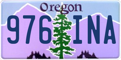 OR license plate 976INA