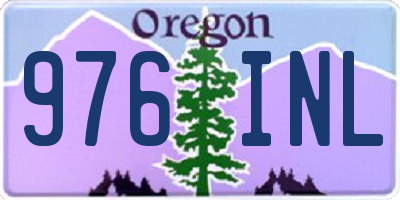 OR license plate 976INL