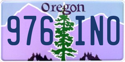 OR license plate 976INO