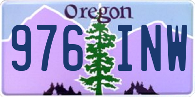 OR license plate 976INW