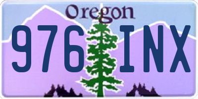 OR license plate 976INX