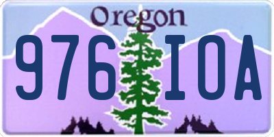 OR license plate 976IOA