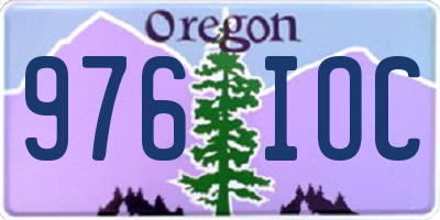 OR license plate 976IOC