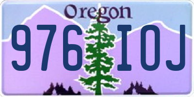 OR license plate 976IOJ