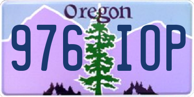 OR license plate 976IOP