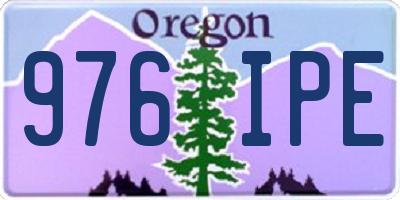 OR license plate 976IPE