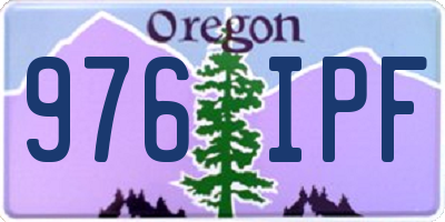 OR license plate 976IPF