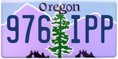 OR license plate 976IPP