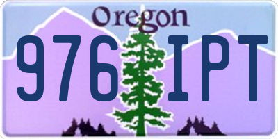 OR license plate 976IPT