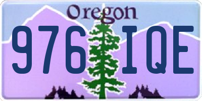 OR license plate 976IQE