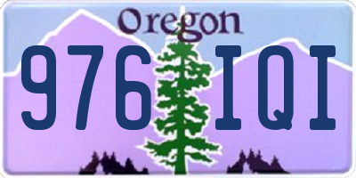 OR license plate 976IQI