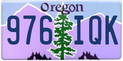 OR license plate 976IQK