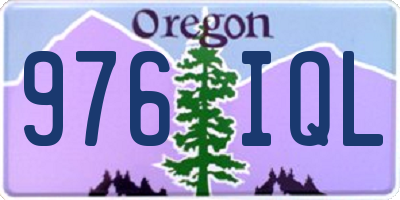 OR license plate 976IQL