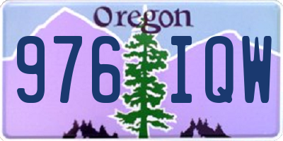 OR license plate 976IQW