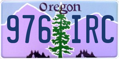 OR license plate 976IRC