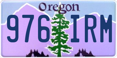 OR license plate 976IRM