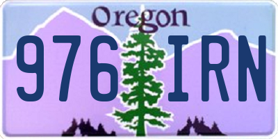OR license plate 976IRN