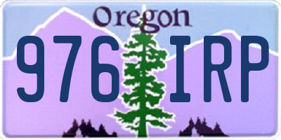 OR license plate 976IRP