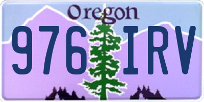 OR license plate 976IRV