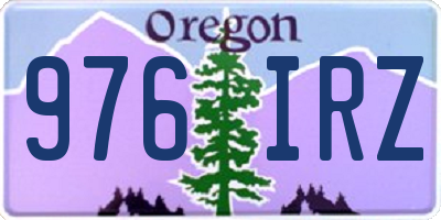 OR license plate 976IRZ