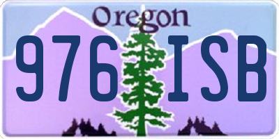 OR license plate 976ISB